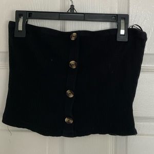Ambiance M Black Crop Bandeau Top